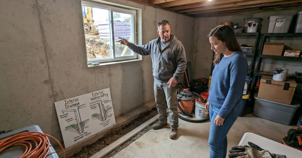 Interior vs. exterior basement waterproofing: how to choose